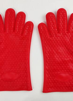 Жаропрочные кухонные рукавицы перчатки antiscald gloves 2 шт