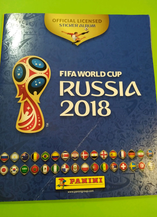 Альбом/журнал з дефектами Panini FIFA WORLD CUP Russia 2018р.