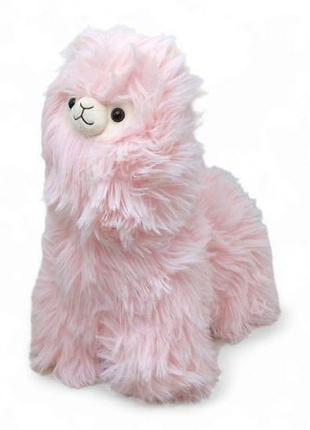 Мʼяка іграшка "Пухната Лама", 32 см (рожева)