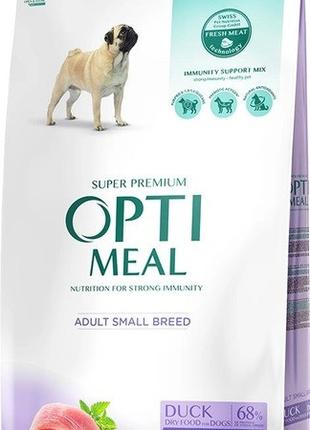 Сухой корм Optimeal для взрослых собак малых пород со вкусом у...