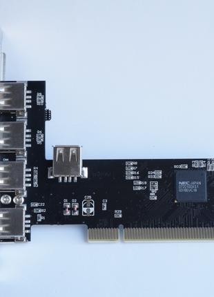Контроллер Nec PCI ATcom USB (4+1 порта USB 2.0) хаб разветвитель