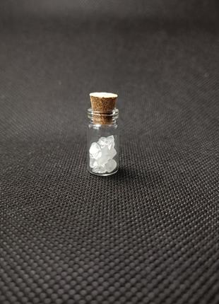 Місячний камінь, натуральний камінь у пляшечці 2 см, для медитаці
