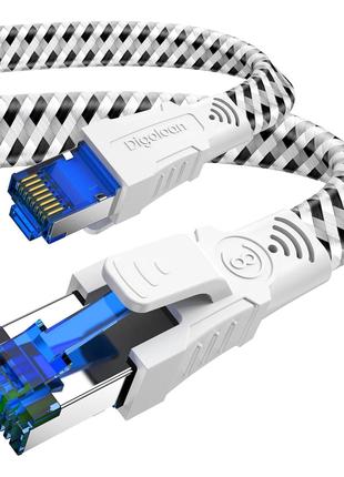 Кабель Digoloan Cat 8 Ethernet 1 метр Интернет-кабель 40 Гбит/...