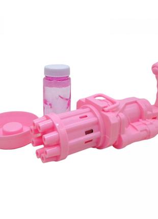 Пулемет-бластер для мыльных пузырей (розовый)