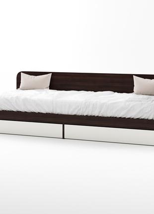 Односпальне ліжко з ящиками Еверест Соната-800 80х190 см венге...