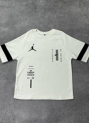 Мужская белая футболка Jordan Люкс качество