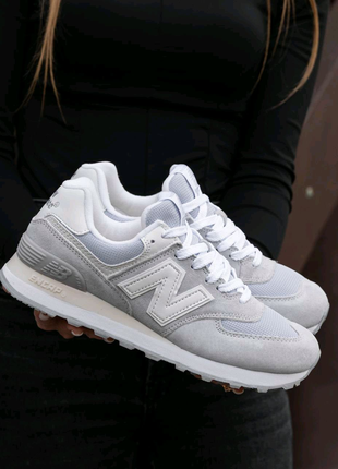 Жіночі кросівки New Balance 574 Silver White