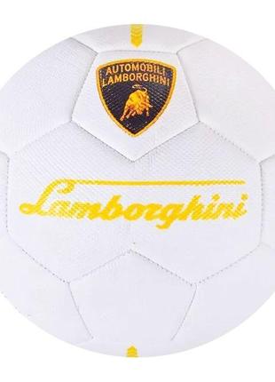 Мяч футбольный №5 "Lamborghini", белый