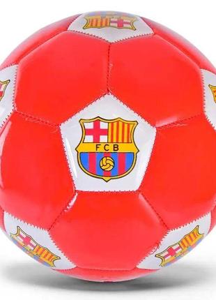 Мяч футбольный №3 "Барселона", красный