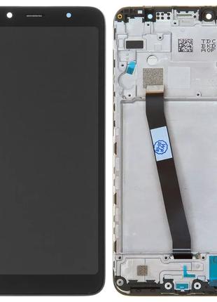 Дисплей (LCD) Xiaomi Redmi 7 з сенсором чорний + рамка