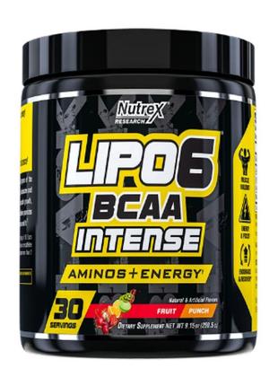 Аминокислота BCAA Nutrex Research Lipo-6 BCAA Intense, 259 гра...