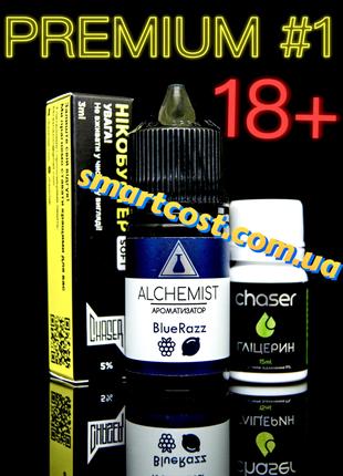 Набор солевой жидкости Alchemist Blue Razz 30 ml 50 mg Алчемис...