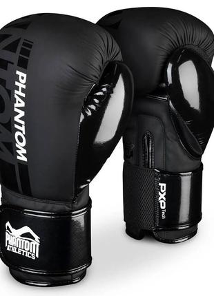 Перчатки боксерские Phantom APEX Speed, Black 12 унций