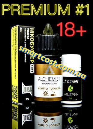 Набор солевой жидкости Alchemist Vanilla Tobacco 30 ml 50 mg д...