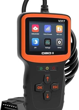 Автомобільний сканер OBD2 UYYE V317, зчитувач кодів помилок