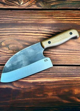 Кухонный нож, топор ручной работы Серб 3, с мощным клинком из ...
