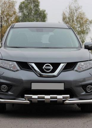 Передняя защита ST009-15 (нерж) для Nissan X-trail T32/Rogue 2...