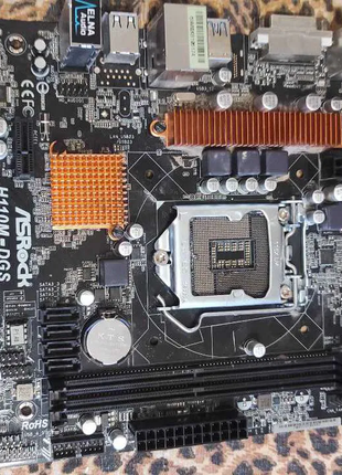 Материнська плата AsRock H110M-DGS LGA1151 (під відновлення)