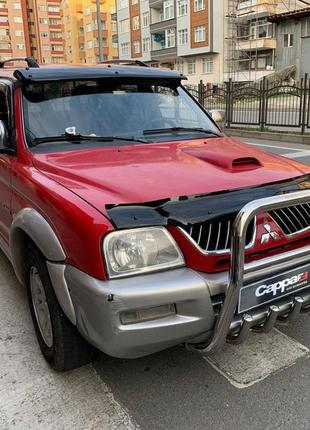 Дефлектор капота (EuroCap) для Mitsubishi L200 1996-2006 гг