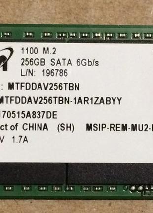Micron 256GB M.2 SSD MTFDDAV256TBN 1280 ССД накопитель