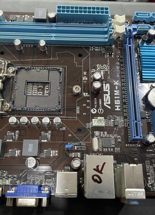ASUS H61M-K (s1155, Intel H61 Express, PCI-Ex16) Б/У