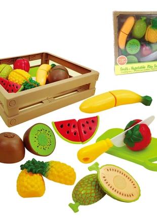 Набір продуктів Овочі і фрукти на липучці 1276A (2002005817179)