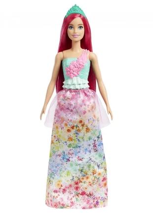 Лялька-принцеса з малиновим влоссям Barbie HGR15 Різнокольоров...