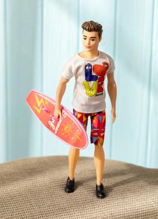 Лялька "Хлопець з дошкою для серфінгу" FQ114K1 Білий (20009900...