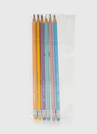 Набір олівців чорнографічних з гумкою Vitality Plus 2B 7006-K ...
