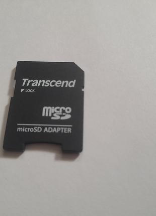 Адаптер Переходник Adapter Transcend флеш памяти с microsd на SD