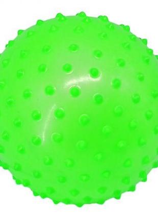 Резиновый мяч массажный, 16 см (зеленый)