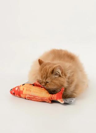 М'яка іграшка Риба для кота ОКУНЬ KUMAOCHONGWUYONGPIN KM52656 ...