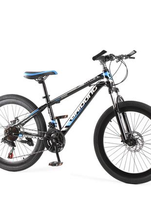 Спортивний велосипед BAIDONG MCH40-2 24" Синьо-чорний (2000989...
