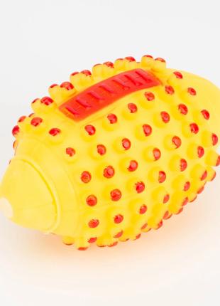 Гумовий м'яч для тварин ATS4975 з пискавкою Жовтий (2000989575...