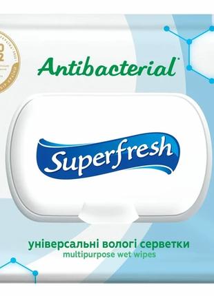 Серветка волога Superfresh 42105626 Antibacterial з клапаном 1...
