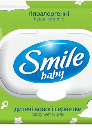 Серветка волога SMILE 42107450 Baby "Екстракт алое" New sticke...