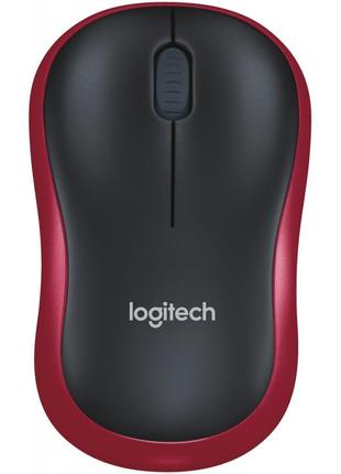 Мишка Logitech M185 бездротова, Red