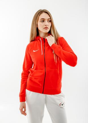 Женская Толстовка Nike FLC PARK20 FZ HOODIE Красный S (7dCW695...