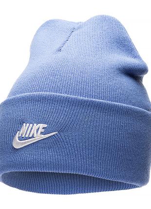 Мужская Шапка Nike U PEAK BEANIE TC FUT L Голубой One size (7d...