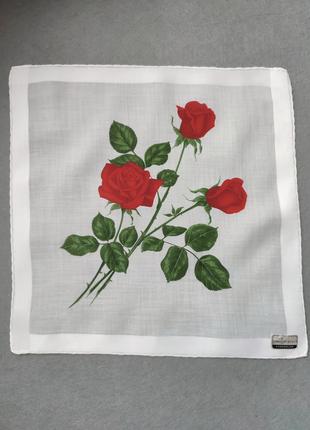 Fisba stoffels, Швейцарія, колекційна носова хустка з трояндами