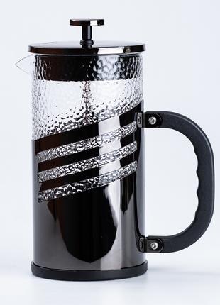 Заварник для чая и кофе стеклянный френч-пресс 1 литр