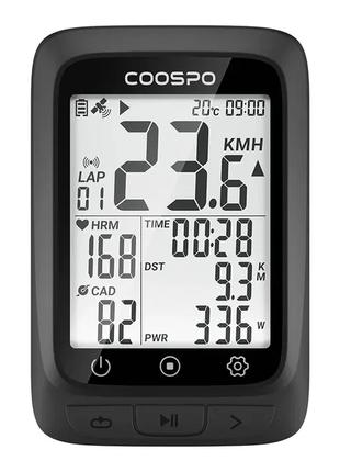 Велокомпьютер COOSPO BC107 GPS ANT+ Bluetooth вело компьютер