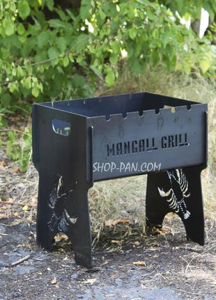 Мангал розбірний на 6 шампурів - Mangall Grili - подарунковий
