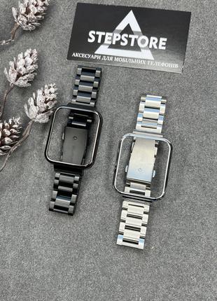 Ремінець металевий для Xiaomi Redmi Watch/Mi Watch lite з бамп...