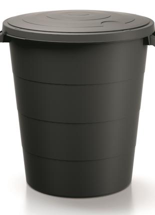 Бак для мусора Prosperplast Smooth 120 л, черный