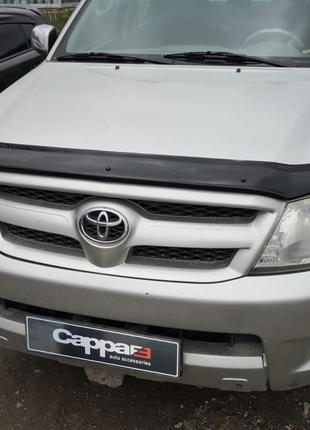 Дефлектор капота 2006-2011 (EuroCap) для Toyota Hilux