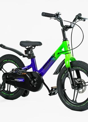 Детский велосипед Corso Sky 16" магниевая рама, литые диски, д...