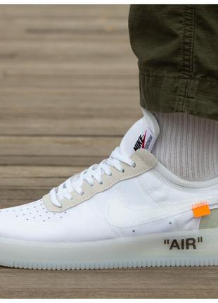 Мужские кроссовки Nike Air Force 1 Low x Off-White White AO460...