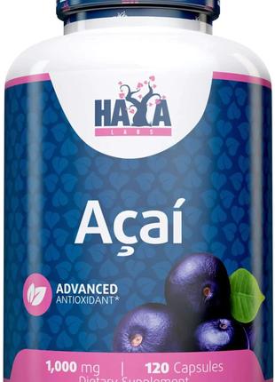 Ягоды асаи Haya Labs Acai 1000 mg 120 Caps