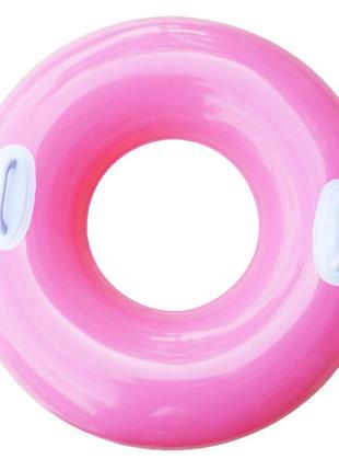 Надувной круг для плавания (розовый)